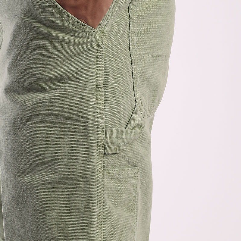 мужские салатовые шорты  Carhartt WIP Single Knee Short I027942-spearmint faded - цена, описание, фото 7